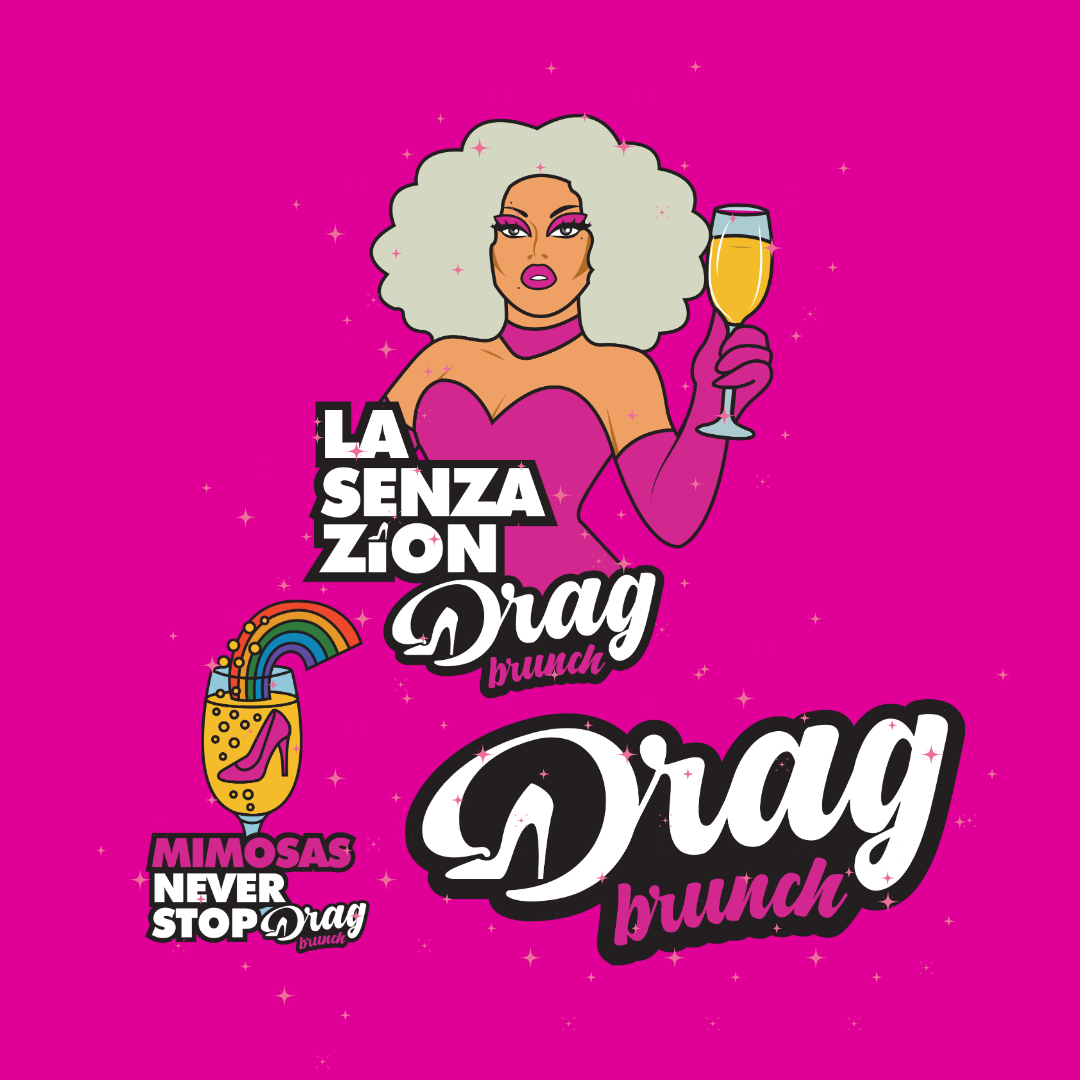 Drag Brunch Pins (set de 3 )